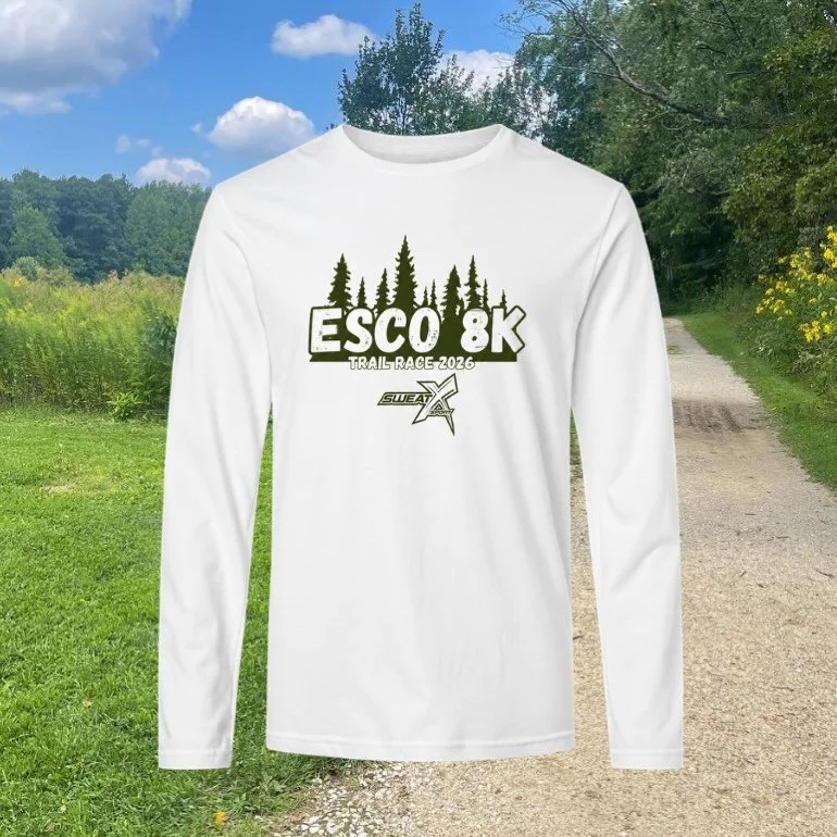 2026 ESCO 8K Trail Race Shirt 🚨 Next weekend we take on the ESCO 8K Trail Race and KIDS DASH. We&rsquo;re excited to share our new long sleeve race tops for all 8K participants. See you all next Sunday! 🌳🎽🏃&zwj;♂️

#runcle #trailrunning #cle #met