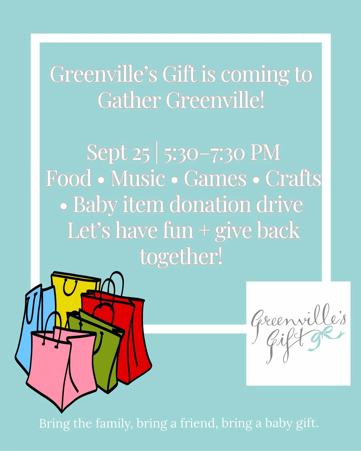 Our next event will be here before you know it, mark your calendars!
Donations will be matched up to $10K by our wonderful host @gathergvl.
Thursday, September 25th 5:30-7:30
Hope to see you all there!