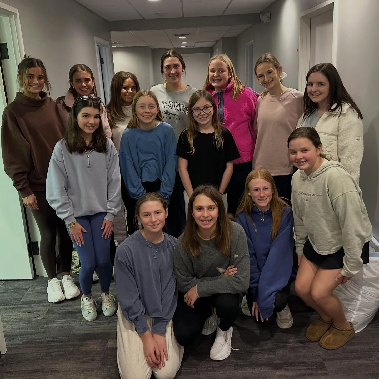 Great afternoon knocking out some Tea Party tasks with our middle and high school Junior Advisory Board members🩵