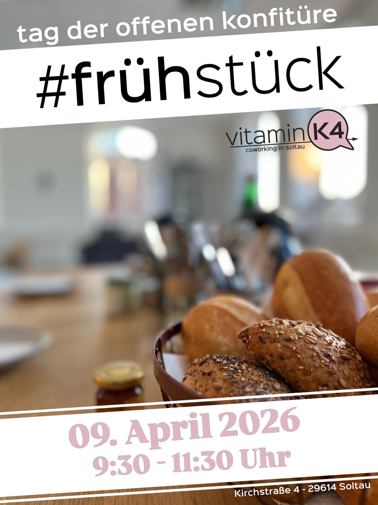 Das gibt es nur ein Mal im Monat. Also@solltest du dich genau jetzt und ganz schnell anmelden. 
Vernetzen, genie&szlig;en, inspirieren und selbiges lassen, erleben und erfahren, mitteilen und teilhaben.
Unser Coworking.Fr&uuml;hst&uuml;ck #tagderoffe