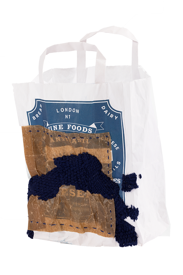 Paper Bag with Wool