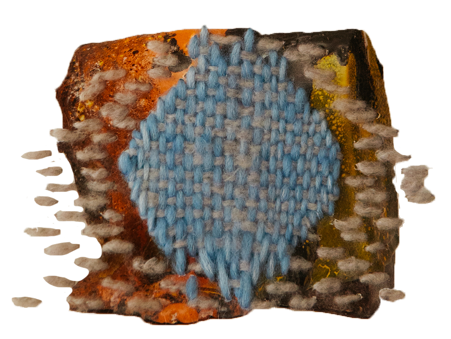 &nbsp;&nbsp;Stitched Postcard