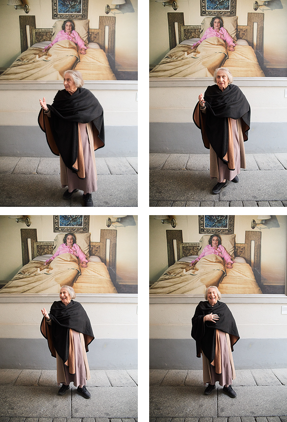 Edna Katz Silver in Milan. Photo: Luisa Pagani