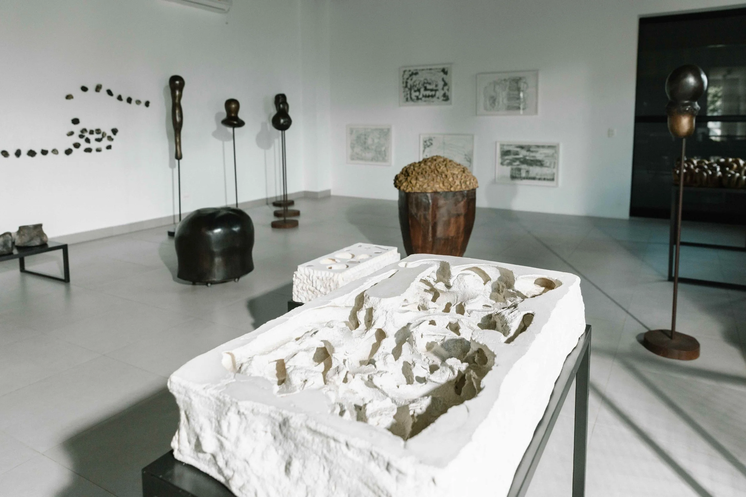 Anna Maria Maiolino's artworks in her studio, São Paulo, 2025. Photo: Bruna Bento
