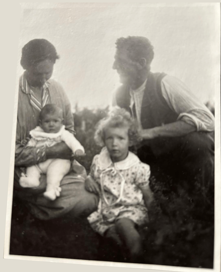 Maria Stoffel and Peter Godly with their children Christina and Maria. Courtesy of Maria Godly