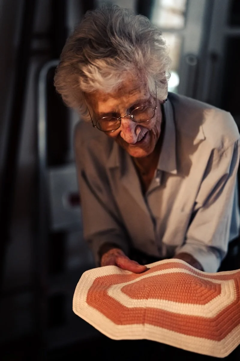 Table mat from the restaurant, crocheted by Christina Godly. Photo: Filip Zuan