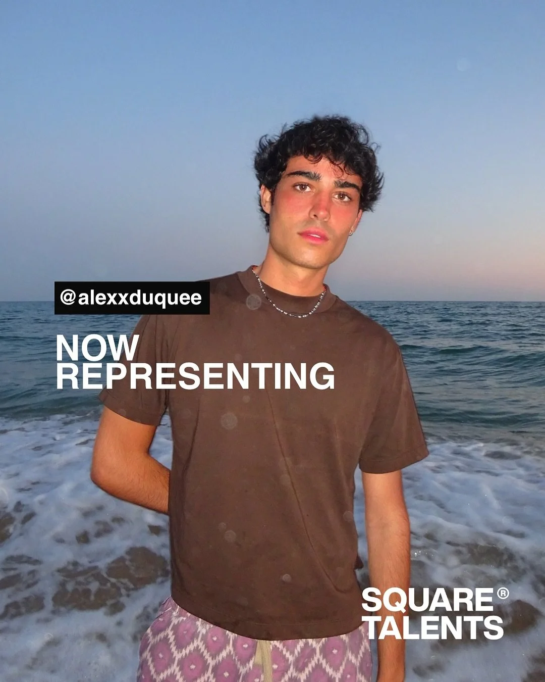 welcome to the fam @alexxduquee 🤍 #NewSquareTalent