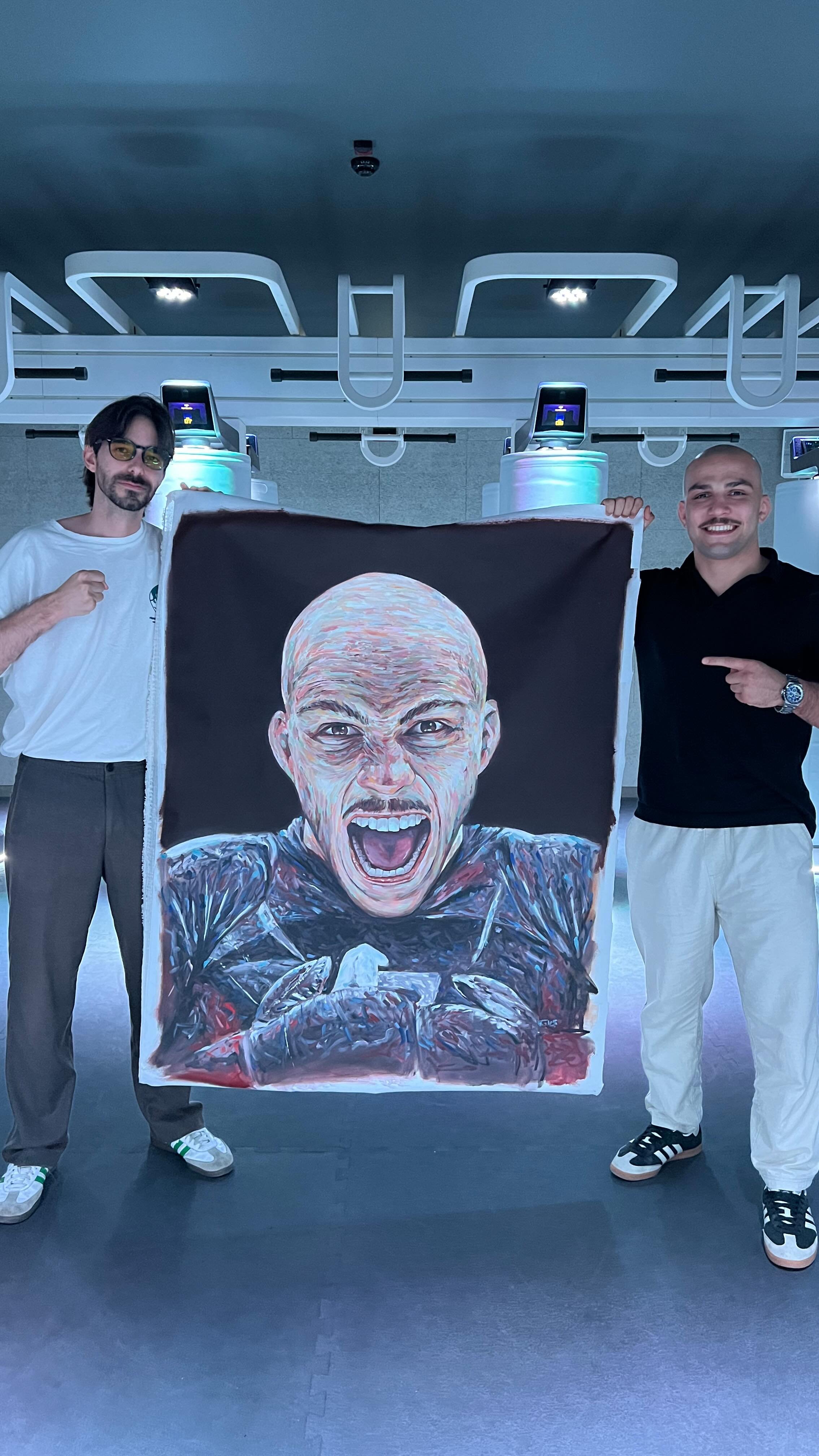 Hoje foi dia de entrega!
Retrato intenso do Zé Machado — um grito, uma explosão, um momento de pura força capturado em óleo.
Um dos maiores guerreiros do MMA português, agora eternizado em grande escala no @bh
