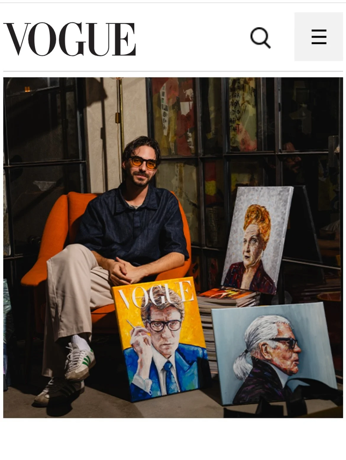 At some point, this was just an idea that felt too big to say out loud  something between intuition and obsession.

I wanted to bring contemporary painting into direct dialogue with fashion editorial, at a time when AI is flooding image-making and th