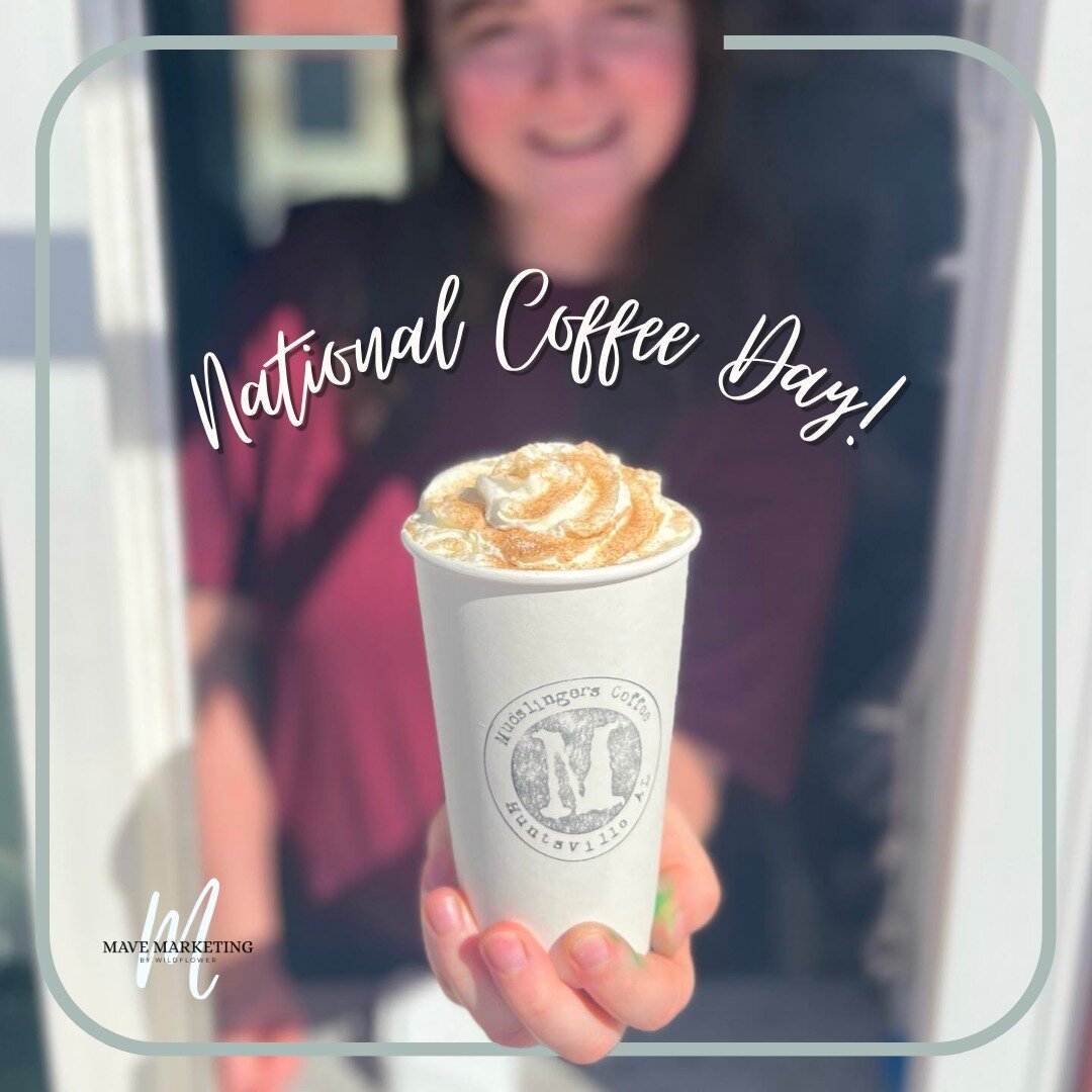 Today is National Coffee Day and we're HUGE fans of our local @mudslingers_hsv drive through! Thanks to Mudslingers for keeping us caffeinated! 

What's your favorite coffee drink? ☕

#nationalcoffeeday #coffee #localcoffee #mudslingerscoffee #market