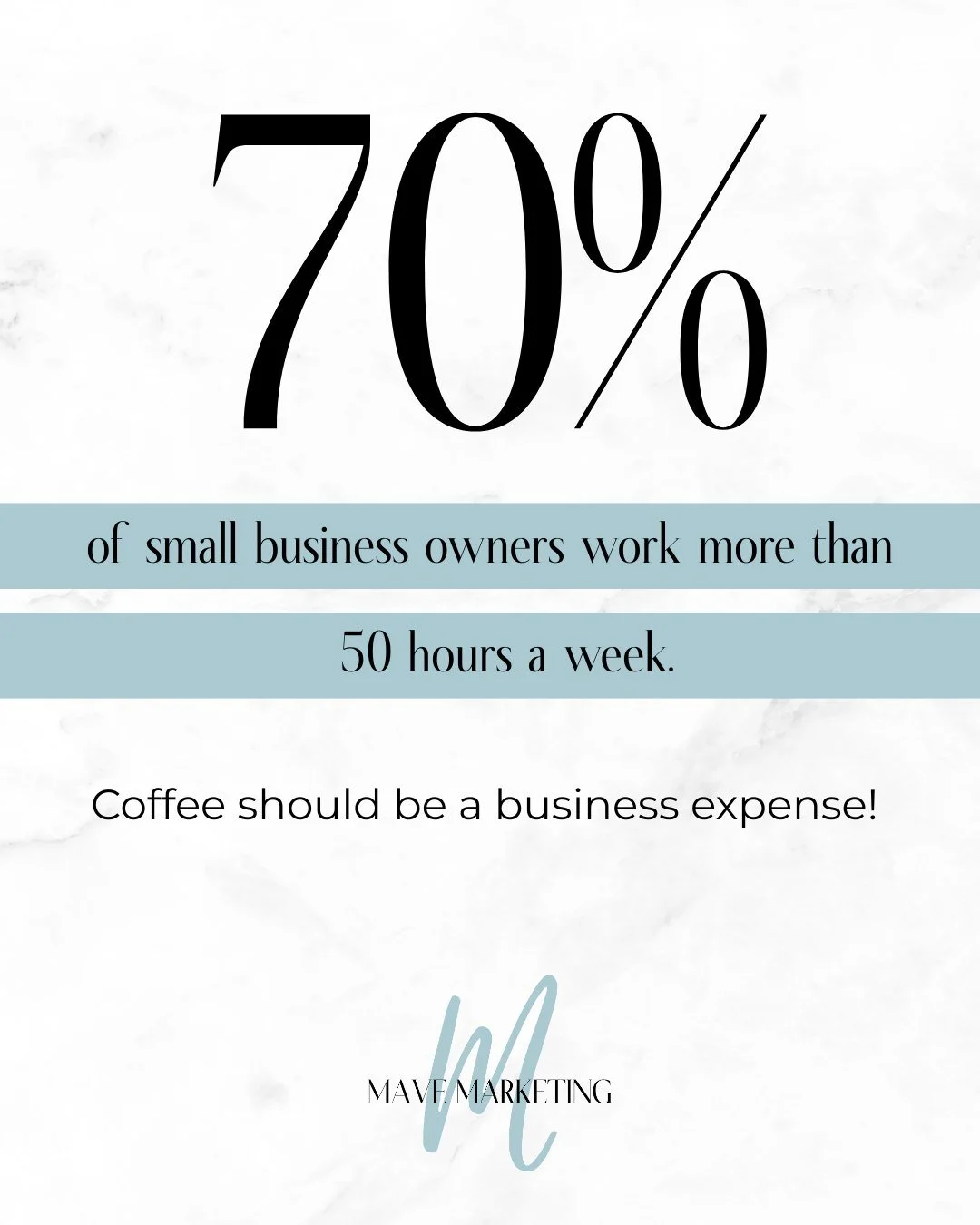 ...So yes, coffee should absolutely be a line item on your P&amp;L.

Running a business takes time, energy, and a whole lot of caffeine-fueled problem solving. If you're in that 70% we see you, and we&rsquo;re with you.

Here&rsquo;s your reminder to