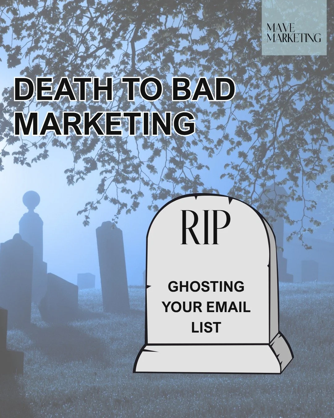It's spooky season, and you know what's truly terrifying? Bad marketing that's draining your time, energy, and budget with zero results.

We're officially laying these marketing mistakes to rest in 2025. 💀

Swipe through to see what's getting buried