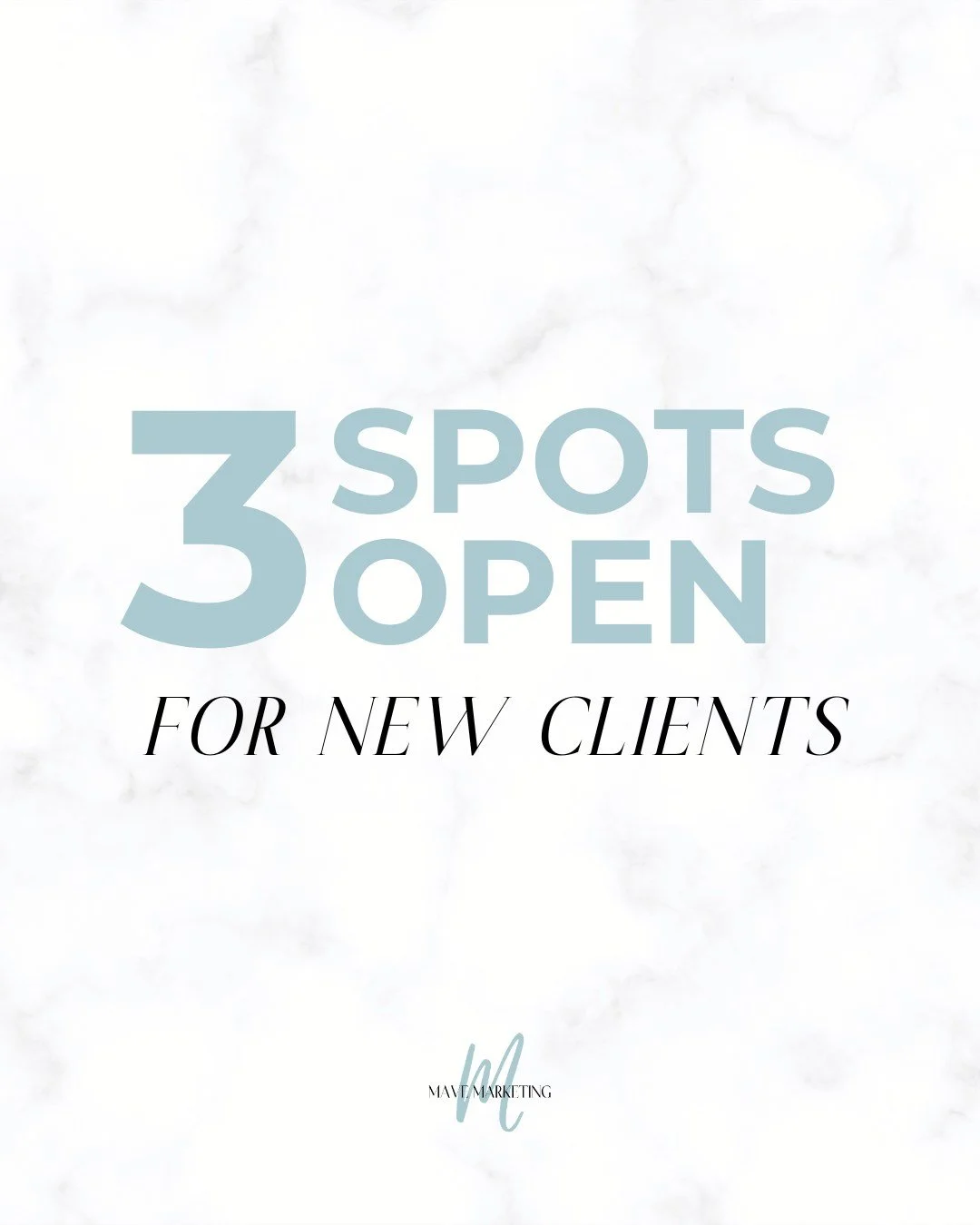 We've got 3 spots open for new clients and we're getting intentional about who we partner with.

Here's the thing, we don't just work with anyone who needs marketing. We work with businesses we genuinely believe in - the ones making an impact in thei