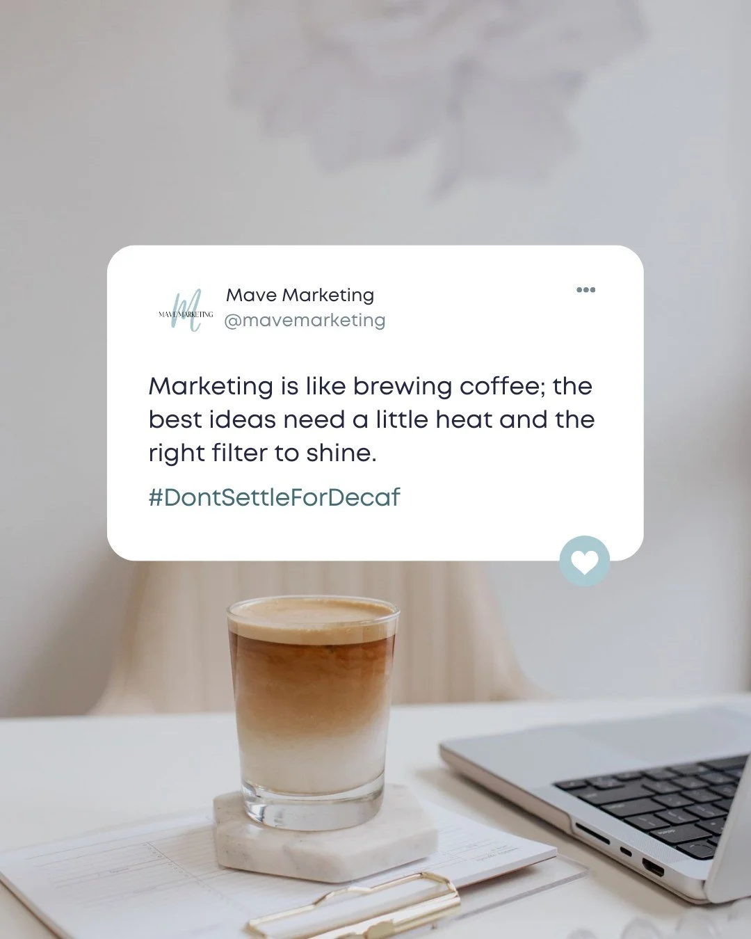 You can't rush a good cup, and you can't force a strategy that's half-baked. The magic happens when you give things time to develop, refine what doesn't serve you, and let the good stuff rise to the top.

So if your marketing feels flat right now, ma