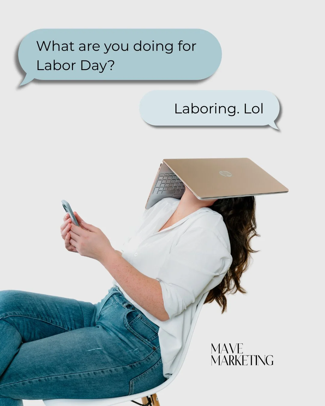 Happy Labor Day to the business owners who don't actually get one. 😅

No shade to everyone enjoying their cookouts and long weekends, genuinely, go enjoy that. But if you're reading this from behind your laptop like our girl in the graphic, we see y