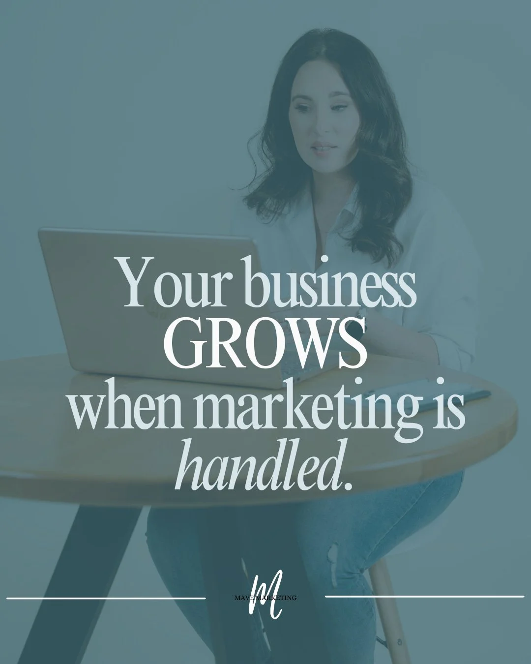 When your marketing is handled, something shifts.

You stop spending Sunday nights stressing about what to post. You stop putting off the follow-up email because you ran out of time. You stop showing up to networking events without anything to point 