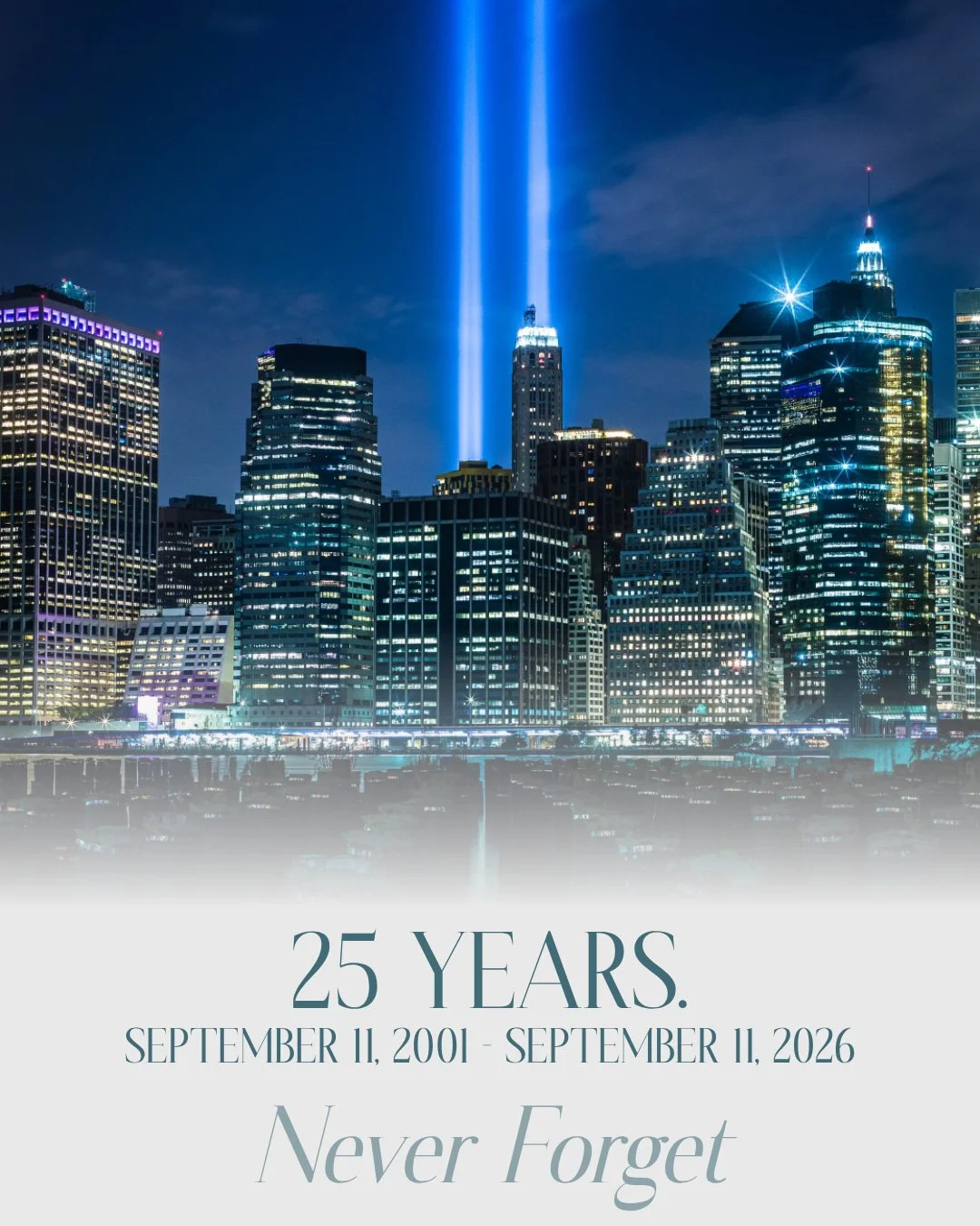 25 years ago today, our nation changed forever.

We remember the lives lost, the families who carry that loss every day, and the first responders who ran toward danger when everything in them could have run the other way.

Here in Huntsville, we know