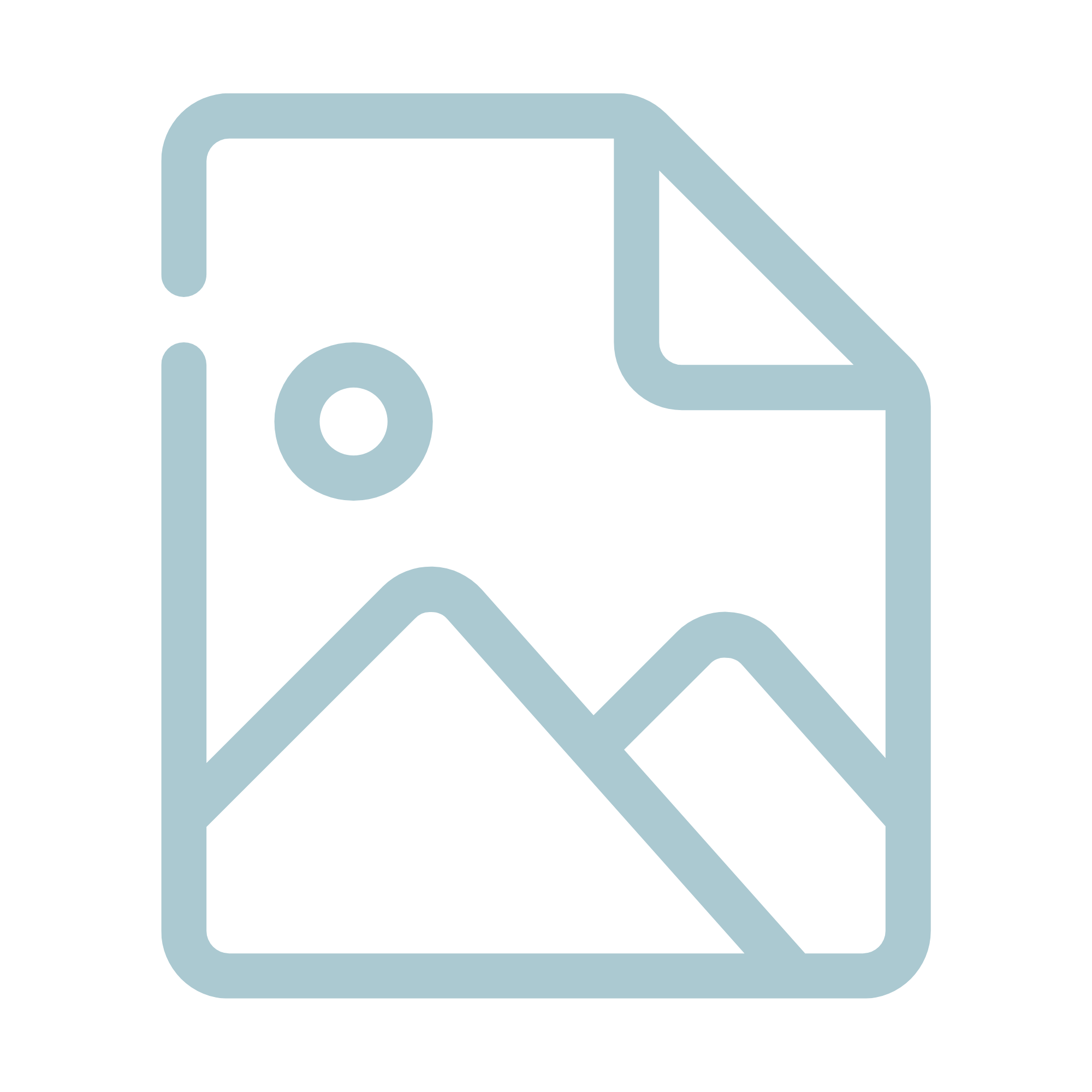 Icon of a folded photograph with a mountain and sun, indicating photo gallery or images.
