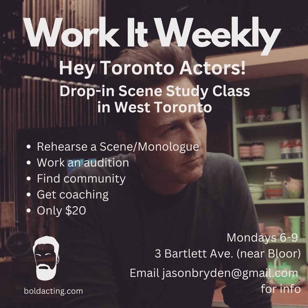 #torontoactors Have you performed today? Last week? This month? If you're not working it feels great to workout so you're ready when the call comes. Go to boldacting.com for more info. Or DM me. #torontoacting #torontoactingclasses