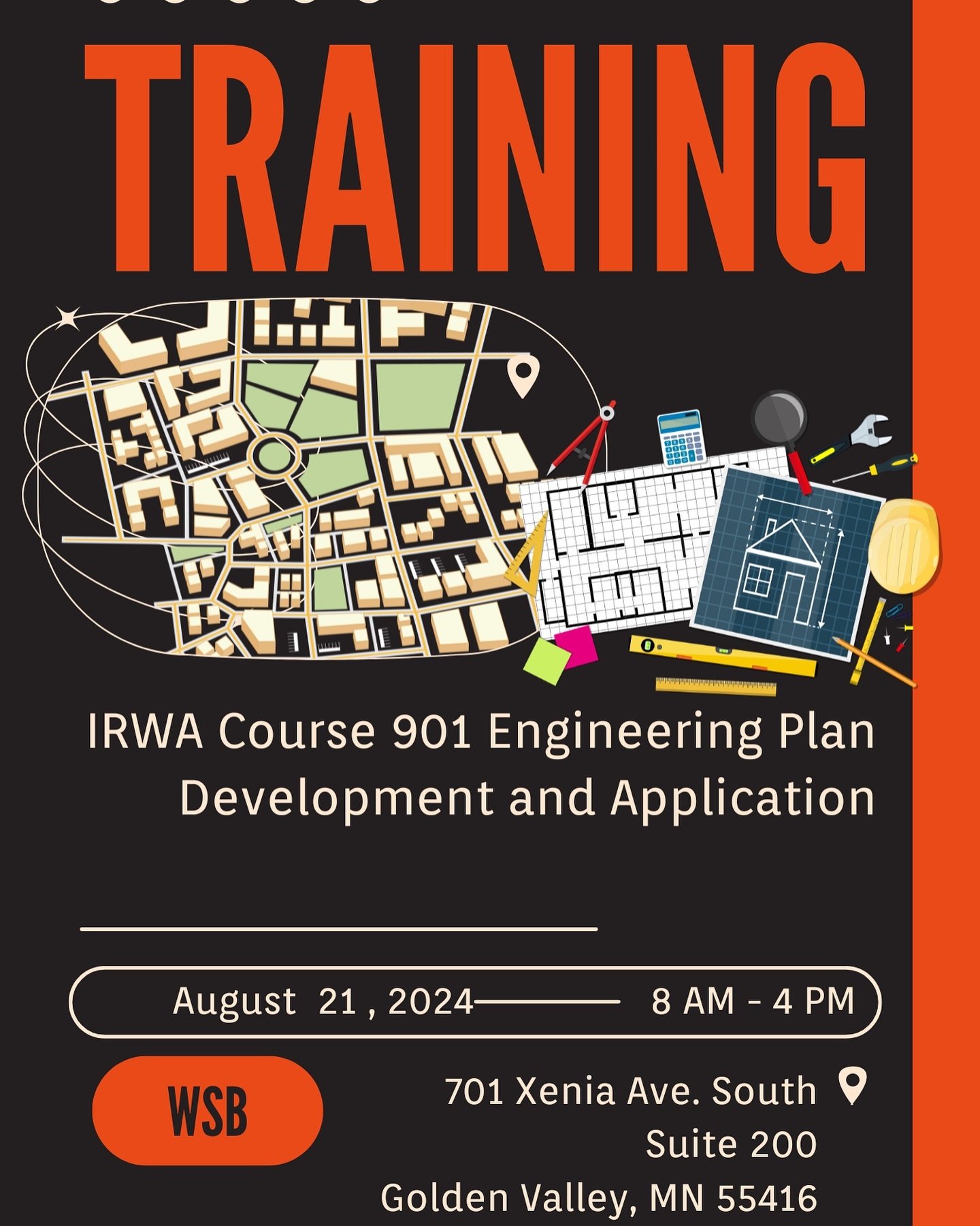 Great opportunity to learn more about Right of Way Engineering Plans, cross sections, topography, state plane coordinates and more! 
REGISTER: https://www.irwaonline.org/courses/6/901-engineering-plan-development-and-application/description/?evt_key=
