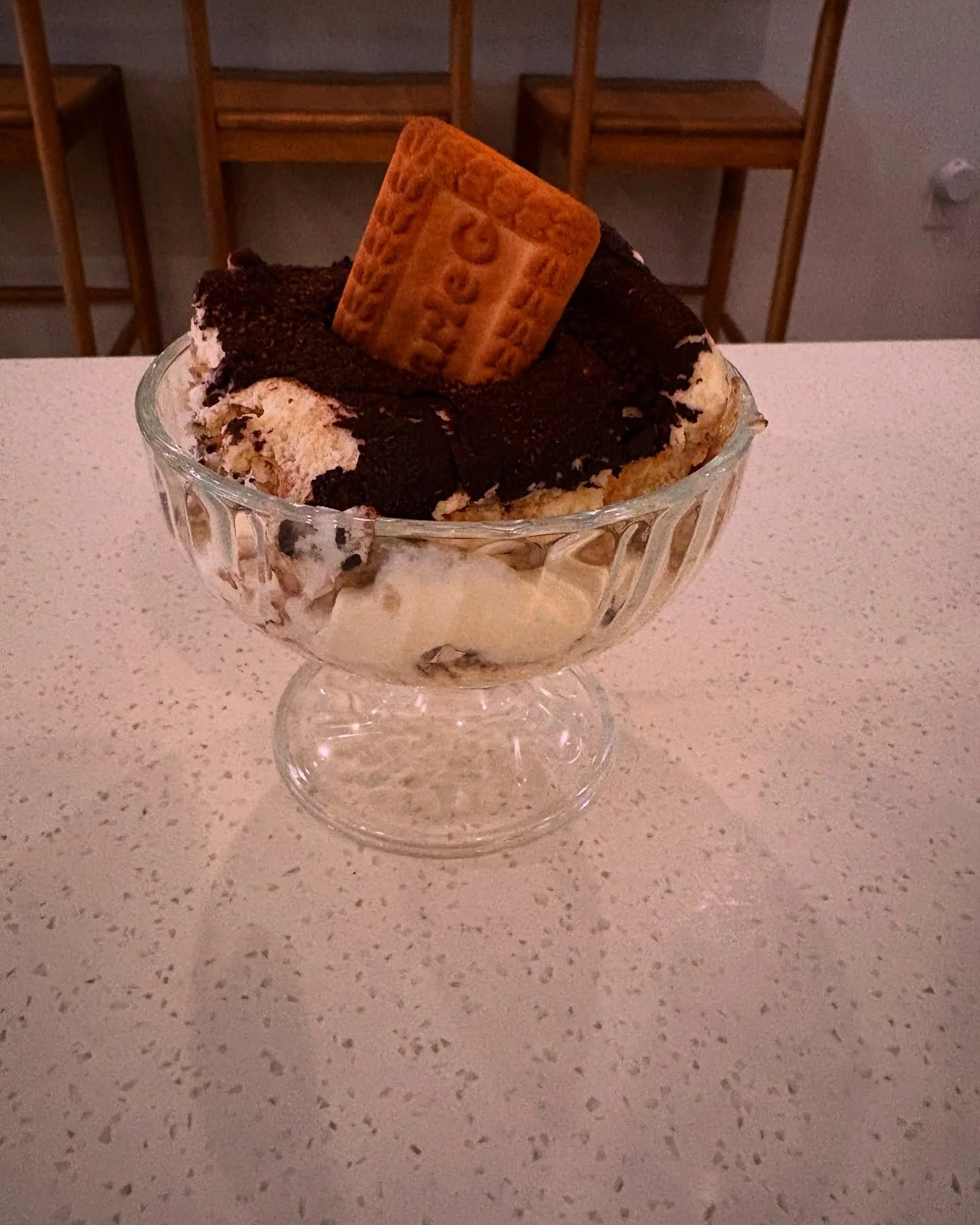 Have you tried our Parle G tiramisu yet? It&rsquo;s our riff on the classic made with chai masala and parle g biscuits (IYKYK) 
Available at le wine bar, Thursdays - Sundays, 5-10 pm