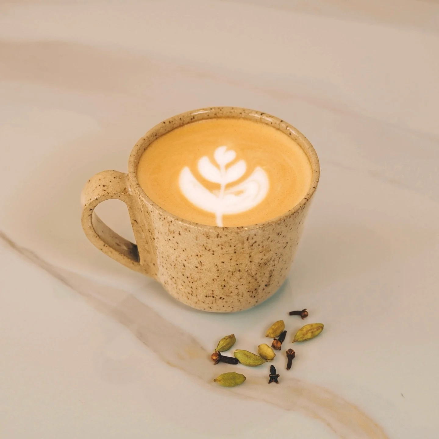 She&rsquo;s baccckkkk! Cardamom &amp; clove latte back on the menu at Jadu, just in time to warm you up post our first baby snow storm. ❄️ 

📸: @troy._.ali