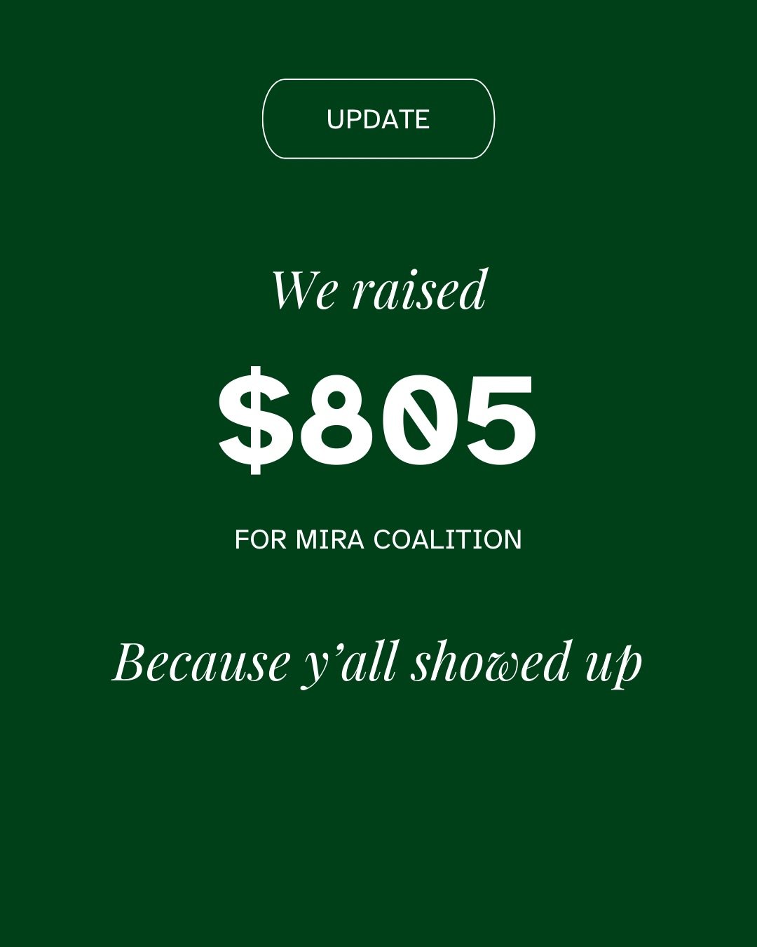 Quick update to say we were able to raise $805 for Mira Coalition yesterday through our combined cafe and wine bar services. Thank you for showing up. It was reaffirming to see you all making zines, coloring, and being energized about putting your do