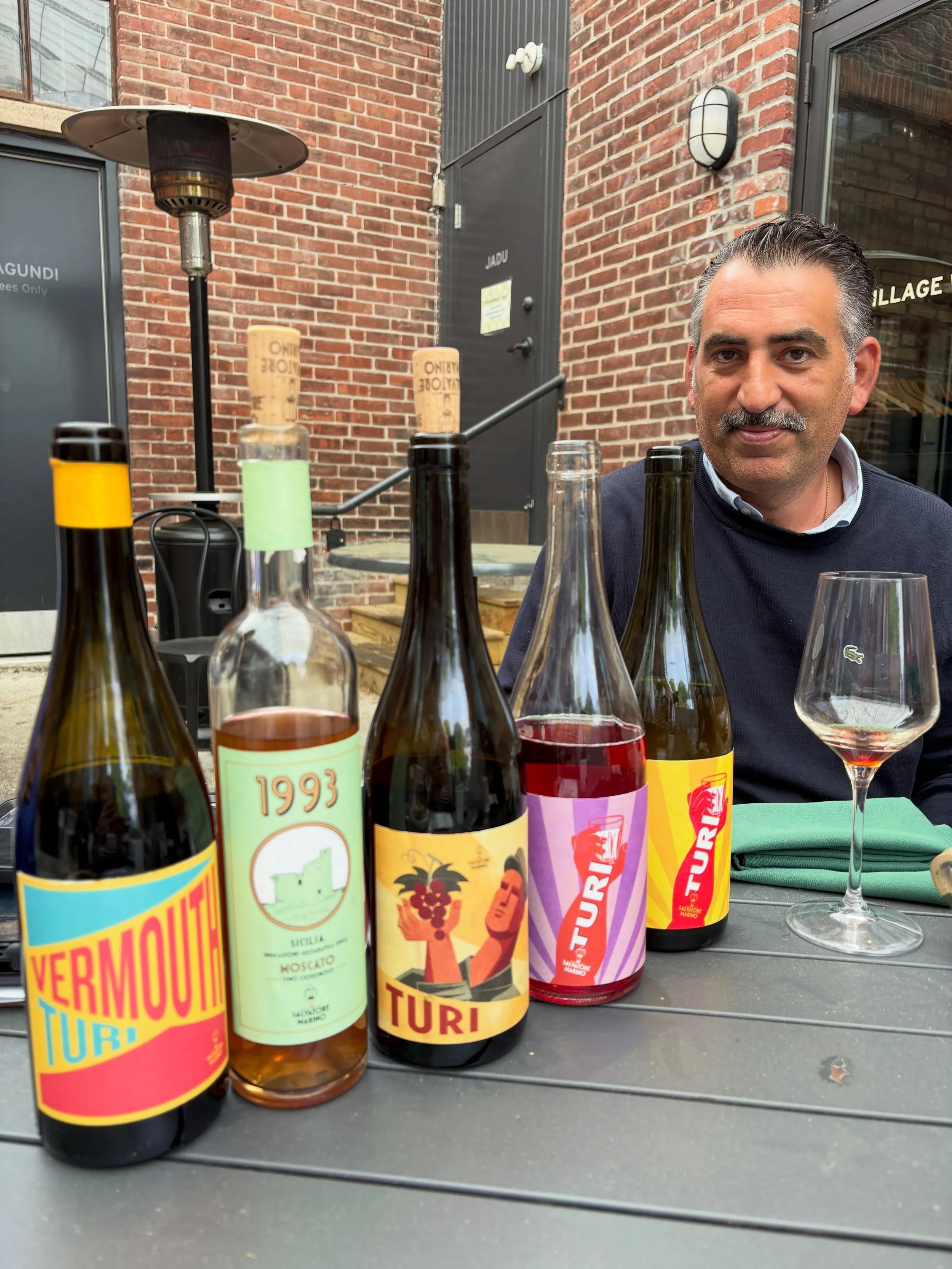 What a treat to taste with winemaker Salvatore Marino himself! Salvatore or &ldquo;Turi&rdquo; is making honest and delicious wines in the town of Pachino, Sicily. He is involved in every step of the process from planting to harvesting to cellar work