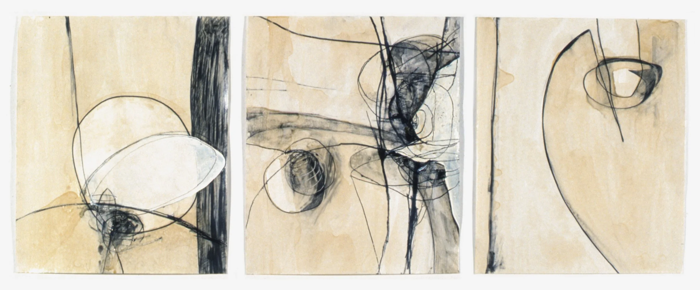 Teahouse Part 4, 1995. Graphite, shellac, and gesso on Bristol, 17 x 42”. Collection: Vanderbilt University Museum of Art, Nashville, Tennessee.