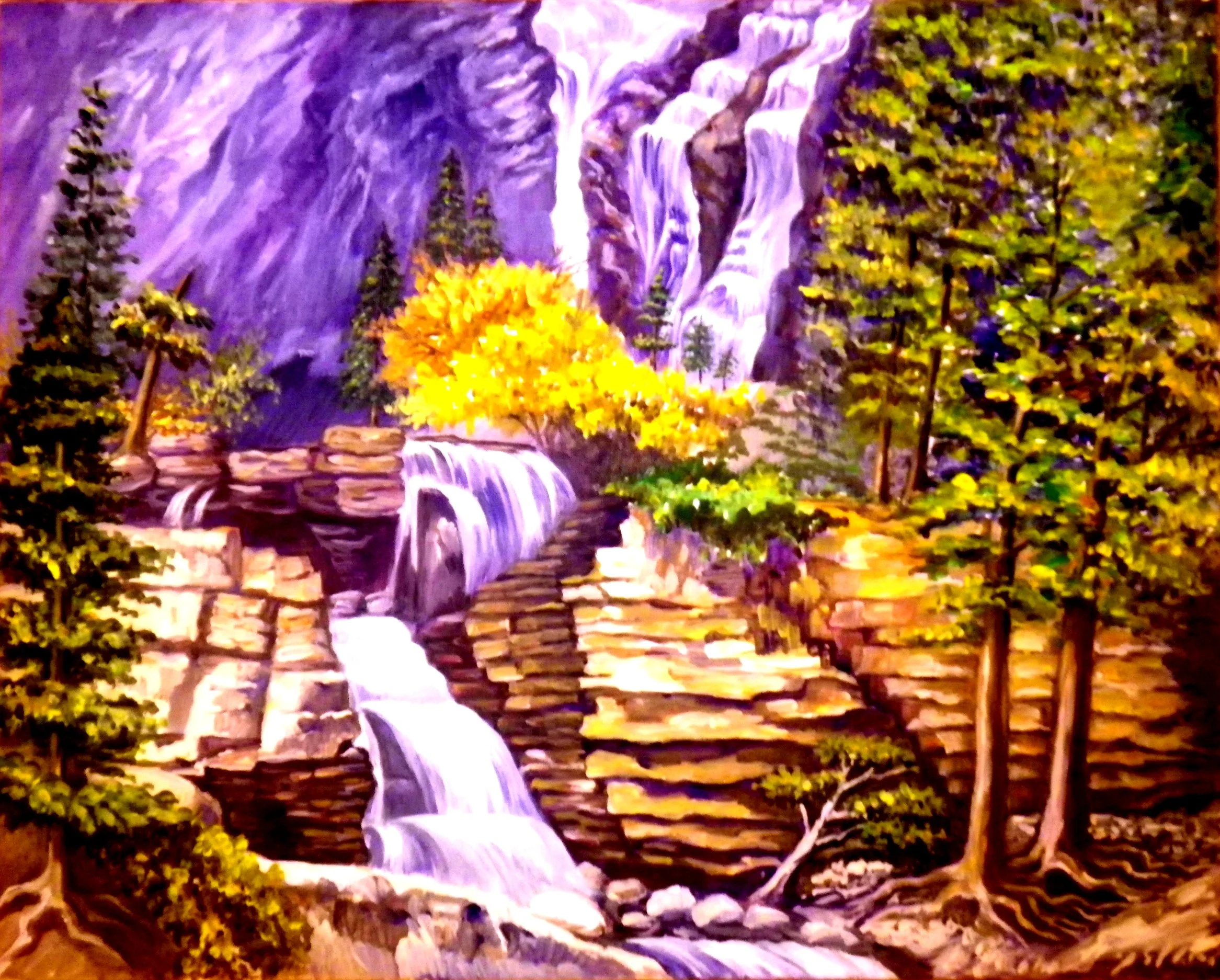 Spring - acrylic on canvas 20"X 16" - $750 , framed original