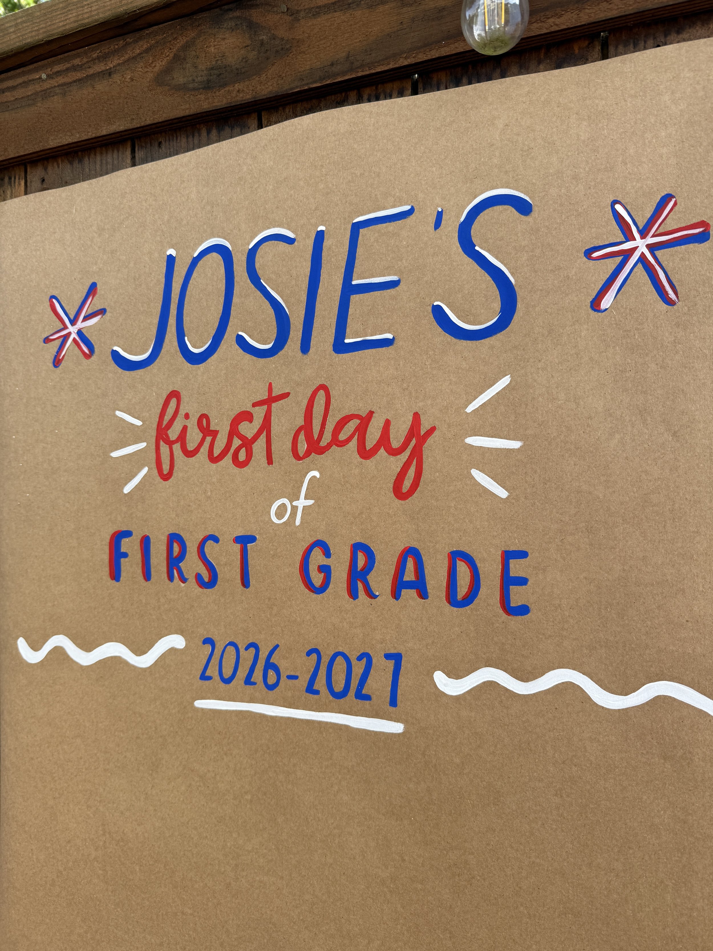 Back to School Hand Painted Banner