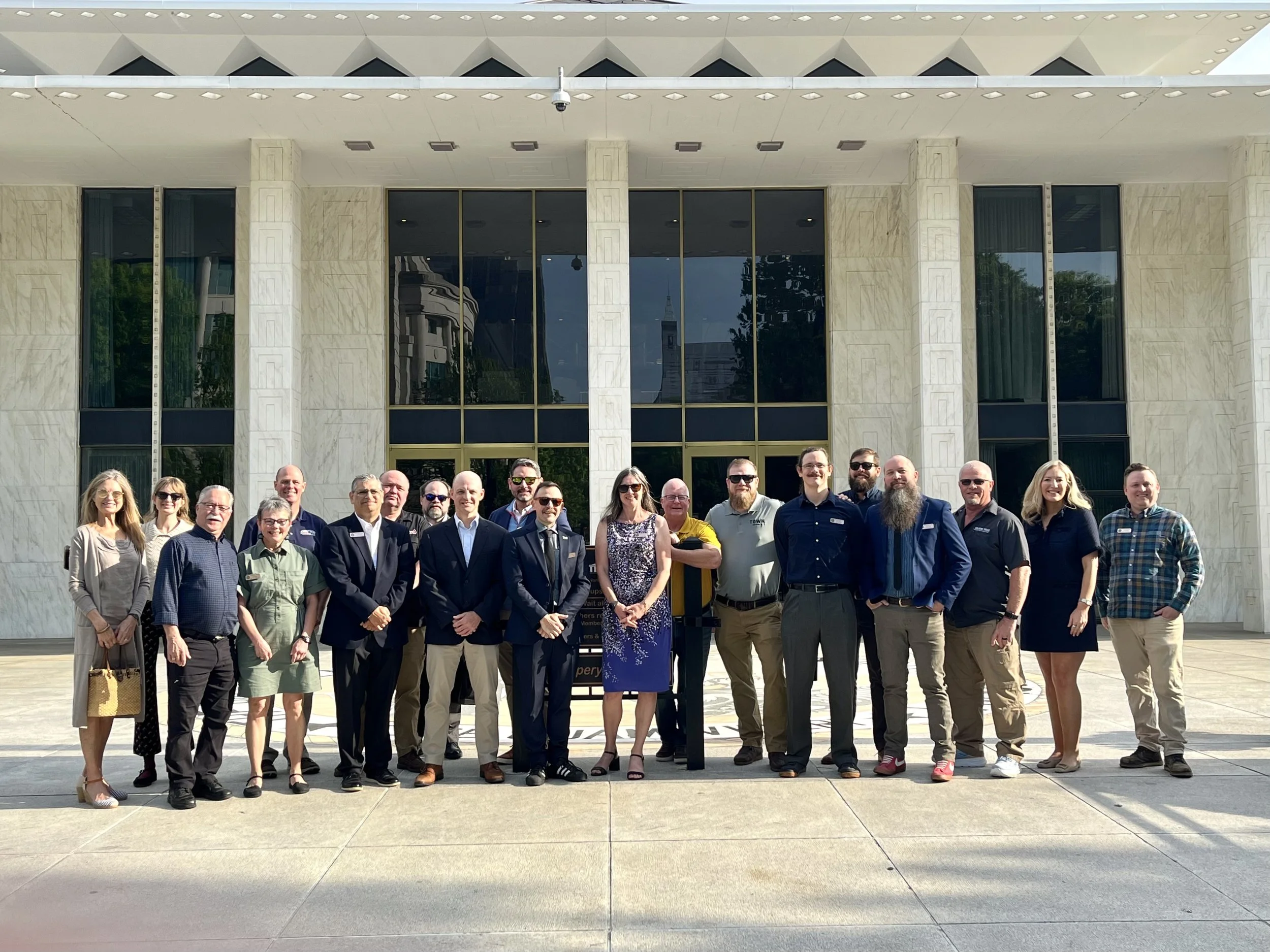 NC Beer team standing outside the legislative building