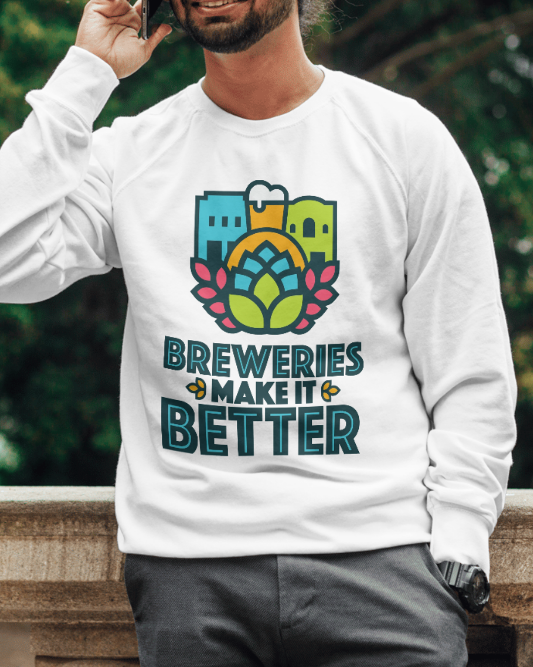Breweries Make it Better tshirt mockup
