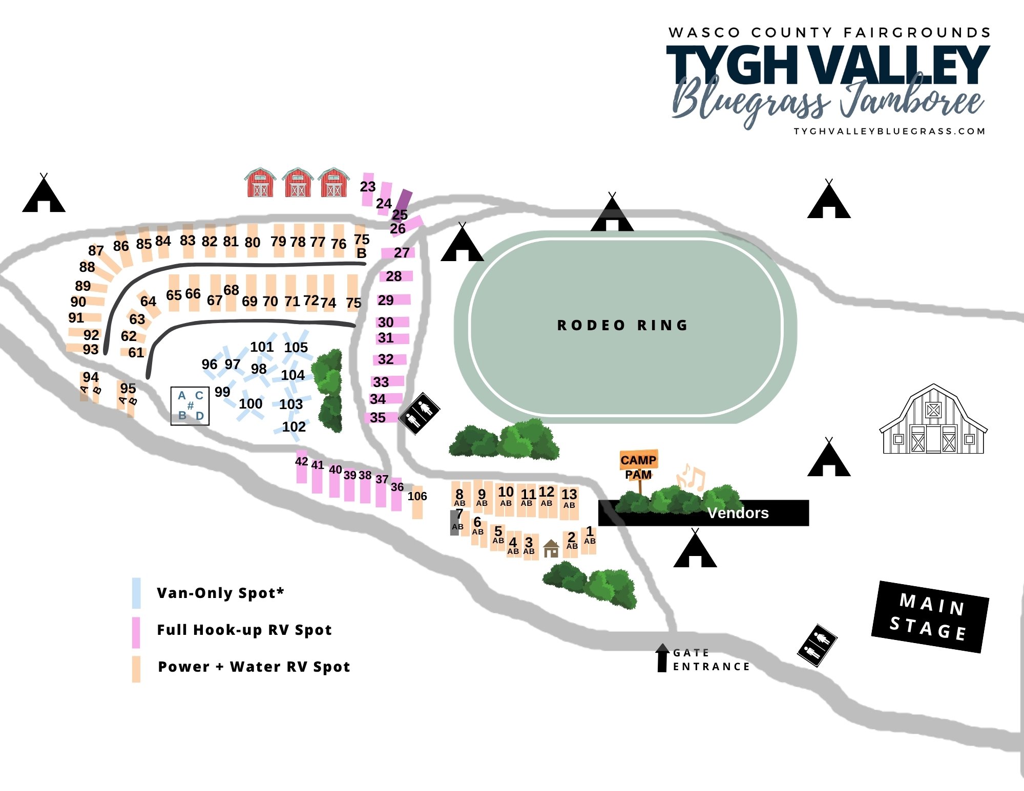 Wasco County Fairgrounds Map Tygh Valley