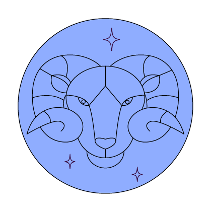 aries icon of a ram