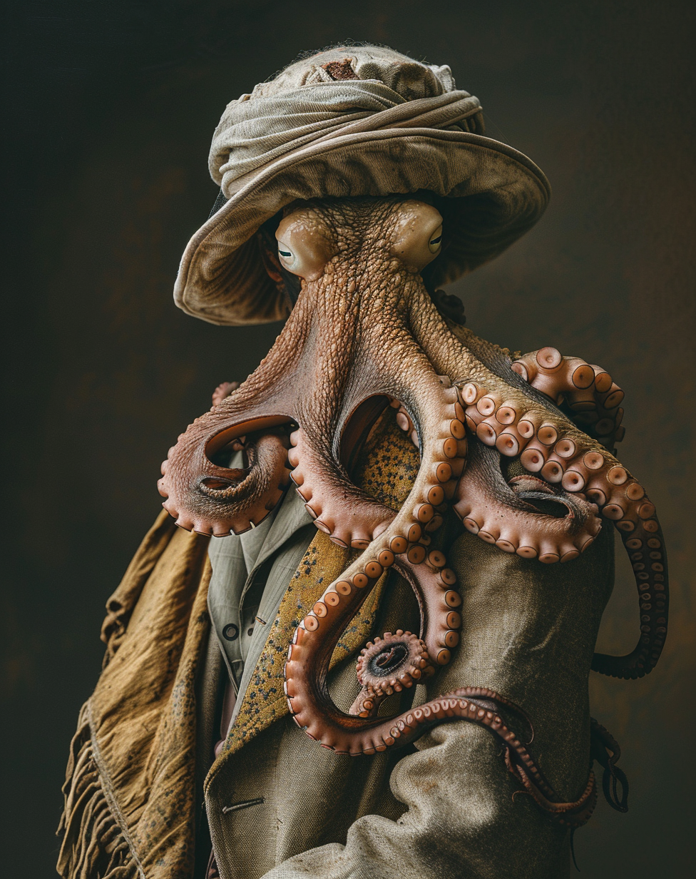 lourdesmolina__editorial_portrait_photo_a_octopus_dressed_as_a__552fb17a-3ab6-440f-8b94-779c84fb21fb.png