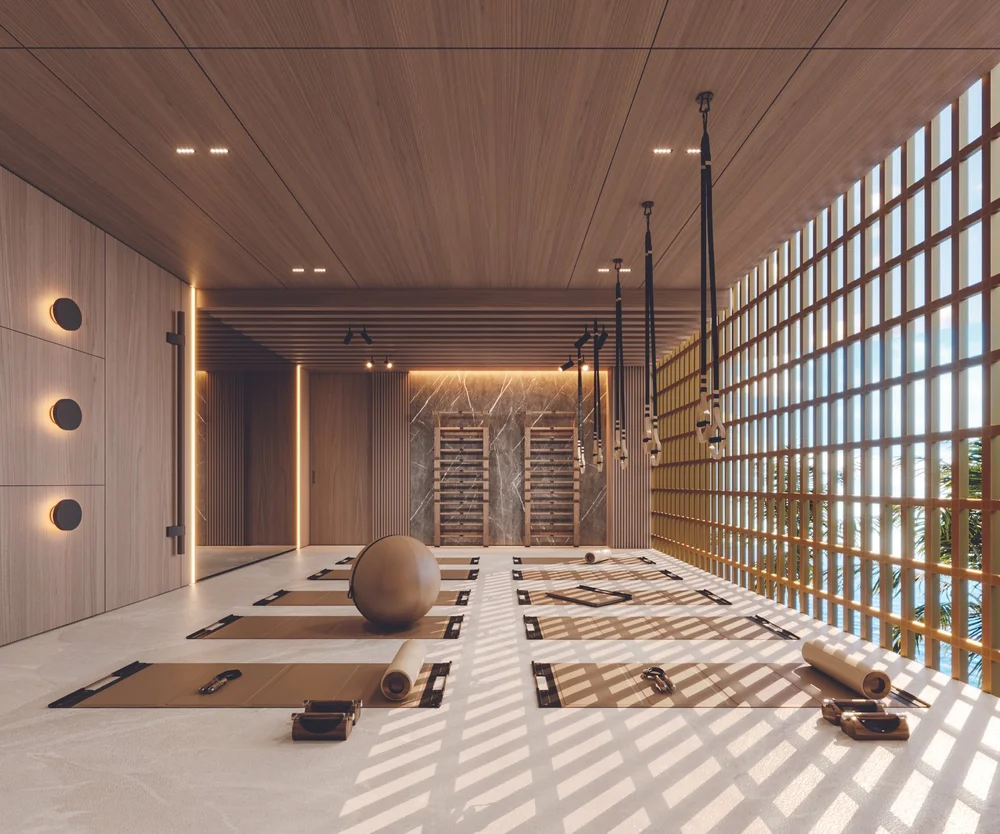 Gym and Spa rendering
