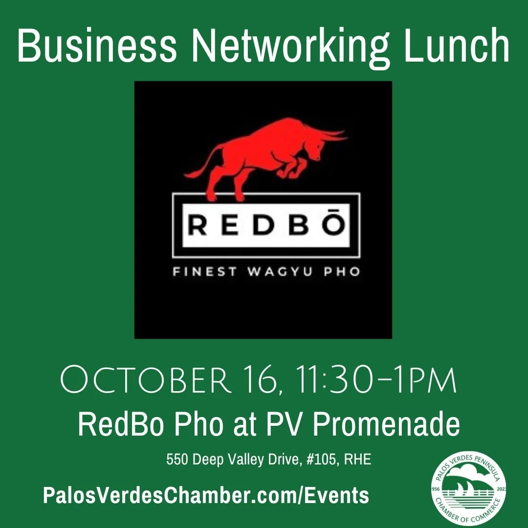 Join us for this month's Business Networking Lunch - next Thursday!
One and a half hours of power networking! Member and guest introductions as well as special recognition of new members and member anniversaries.
Enjoy this Chamber member location wh