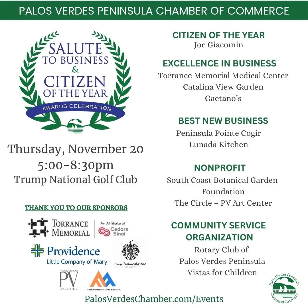 It&rsquo;s Official &mdash; Our 2025 Honorees Are Here! 🎉
We&rsquo;re thrilled to announce the honorees for the 2025 Salute to Business &amp; Citizen of the Year Awards, happening Nov. 20 at Trump National Golf Club! 🌟 Join us as we celebrate outst