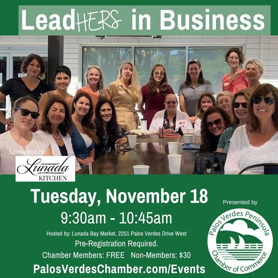 This week at the Chamber...
Tuesday: LeadHERs, 9:30am at Lunada Kitchen
Thursday: Salute to Business &amp; Citizen of the Year 
JOIN US for all the connections (and fun)!
https://loom.ly/ONMM1kg