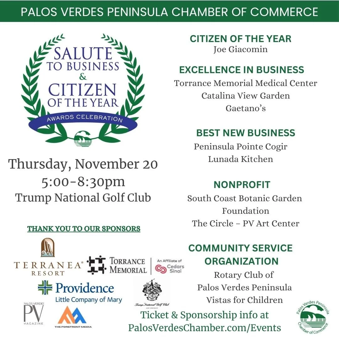 Tomorrow is the big day - the annual Salute to Business and Citizen of the Year Awards.
Congratulations again to all the winners!
We are thrilled to celebrate you!
https://loom.ly/O_15Cnw