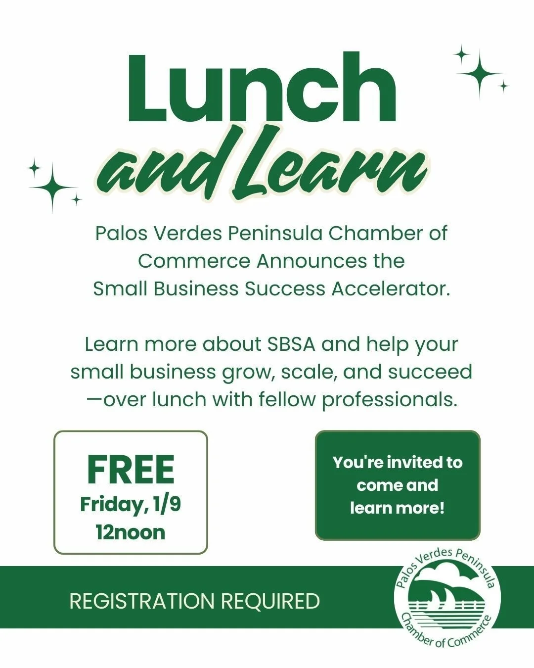 You are invited to an exclusive complimentary Lunch &amp; Learn session introducing our brand new Small Business Success Accelerator (SBSA) Program!

This program is designed to be a launchpad for tangible business growth and success, focusing on han