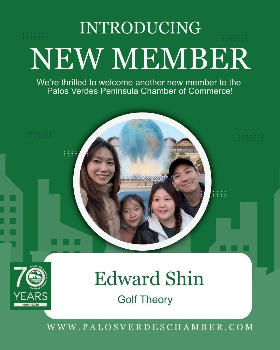 WELCOME NEW MEMER Edward Shin of Golf theory! Golf theory is a premier indoor facility where people can learn, practice, and play. They combine state-of-the-art swing analysis with personalized coaching for all levels. It is also the perfect spot to 