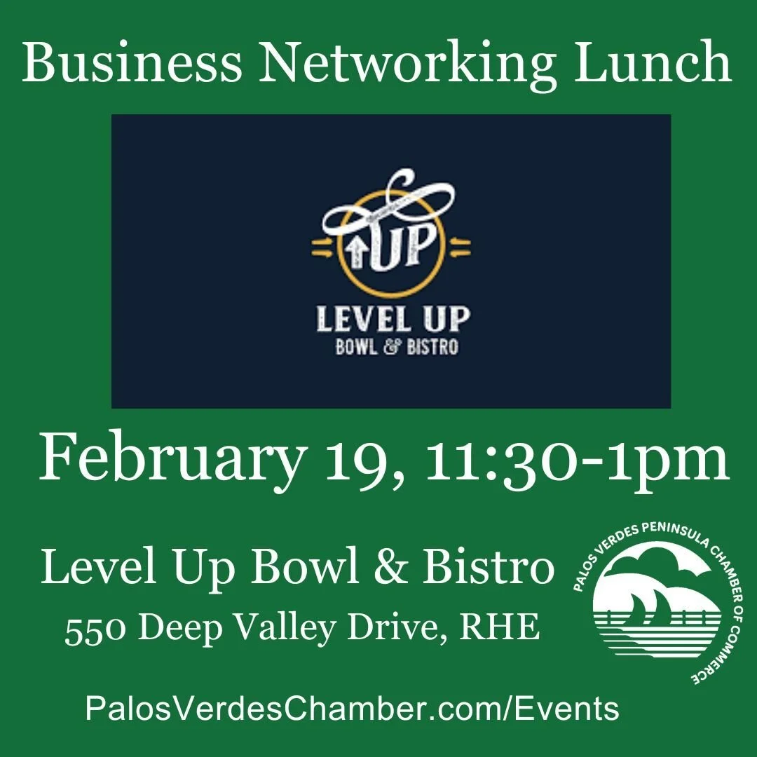 February's Business Networking Lunch is hosted by Level Up Bowl &amp; Bistro at the PV Promenade Mall. February 19th, 11:30 - 1pm

The Level Up team is creating a buffet of items to highlight some of their menu specialties specifically for the Chambe