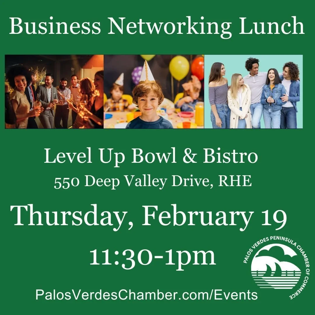 THIS WEEK... February's Business Networking Lunch is hosted by Level Up Bowl &amp; Bistro at the PV Promenade Mall. February 19th, 11:30 - 1pm

The Level Up team is creating a buffet of items to highlight some of their menu specialties specifically f