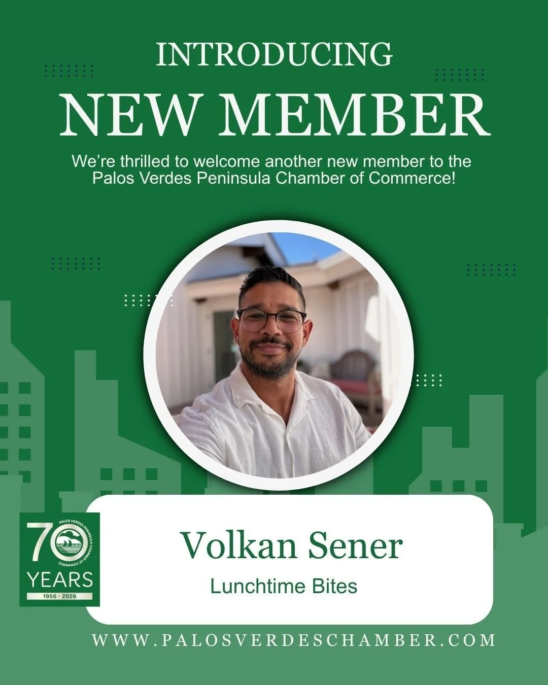 NEW MEMBER ALERT! Please join us in welcoming Volkan Sener of Lunchtime Bites LLC to the Palos Verdes Peninsula Chamber of Commerce!

Lunchtime Bites provides fresh, nutritious, and convenient school lunches through an easy ordering system that conne