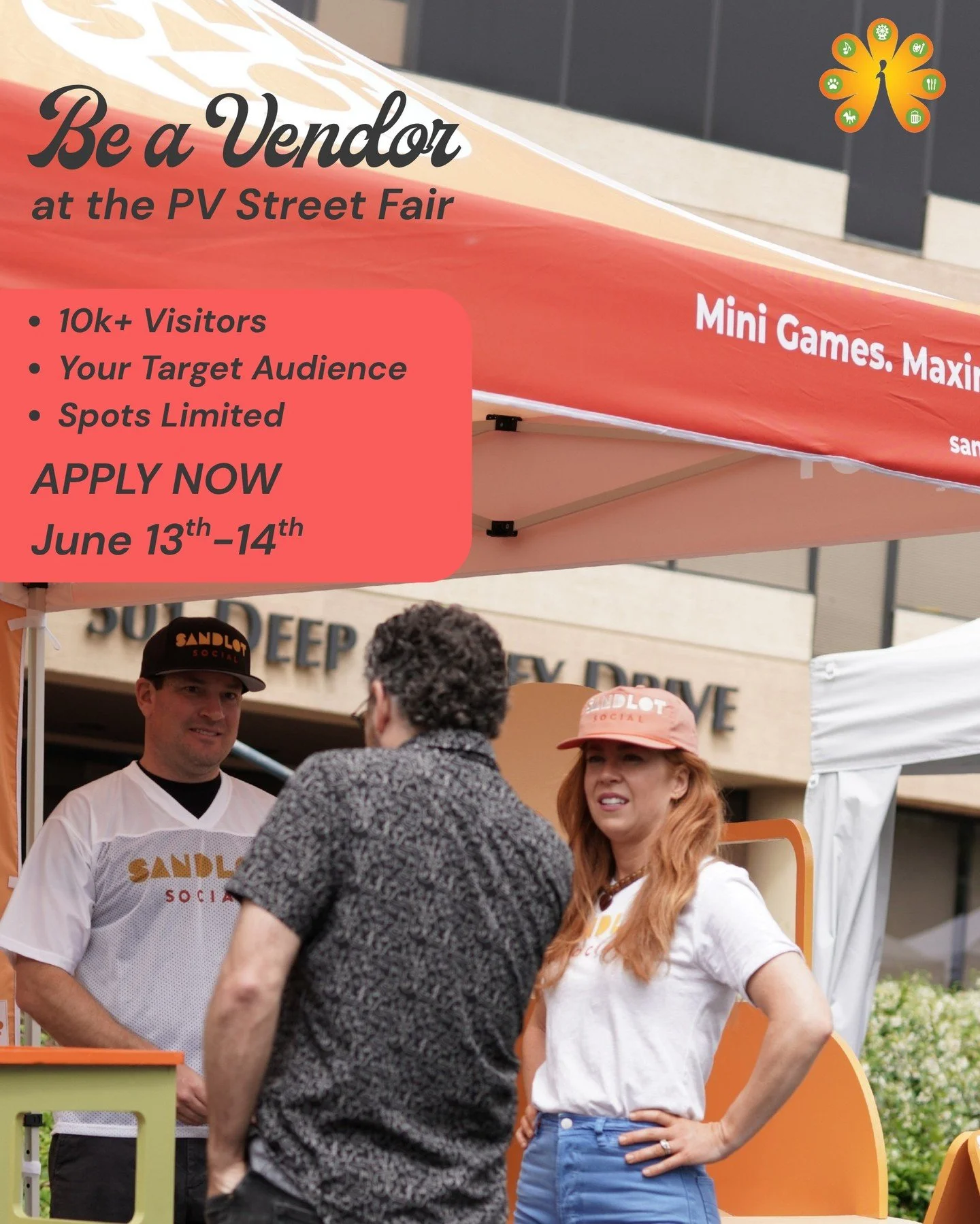 Psst &mdash; there's still time. 🎡 A few vendor spots remain at the 38th Annual PV Street Fair &amp; Music Festival, June 13 &amp; 14 in Rolling Hills Estates. Apply now before they're gone &mdash; link in bio. #PVStreetFair #PalosVerdes #LastCall #