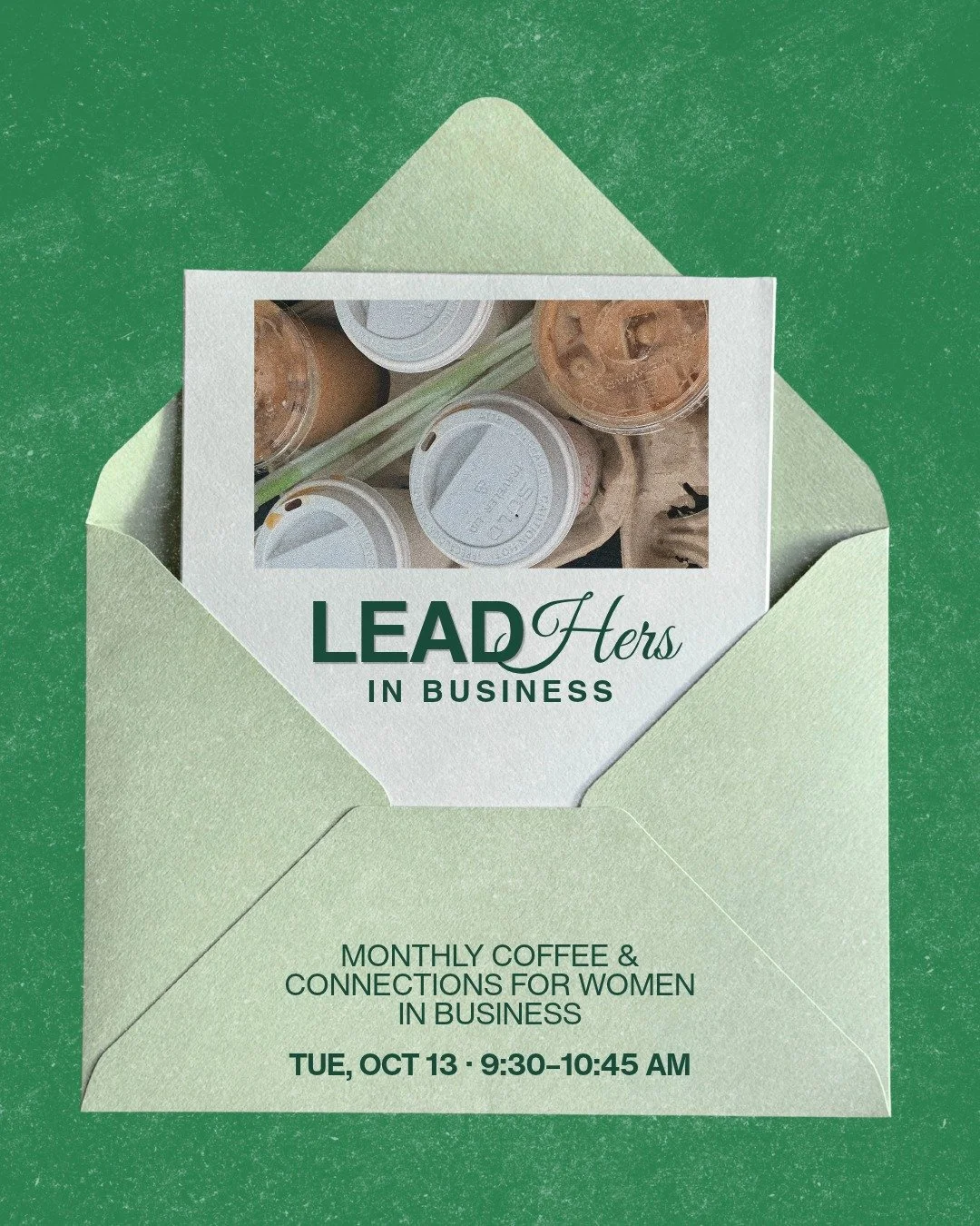 Calling all business women! ☕ LeadHERS in Business is our monthly Coffee &amp; Connections - a space to introduce yourself, share ideas, and find real collaboration with other women in business.

These gatherings are a chance to meet fellow local bus