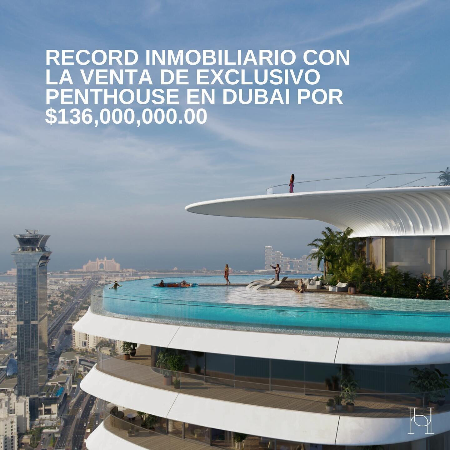 Dub&aacute;i contin&uacute;a haciendo historia en el mercado inmobiliario al romper r&eacute;cords con la reciente venta del penthouse m&aacute;s caro en la ciudad. El impresionante penthouse de 22,000 pies cuadrados, ubicado en Como Residences en Pa