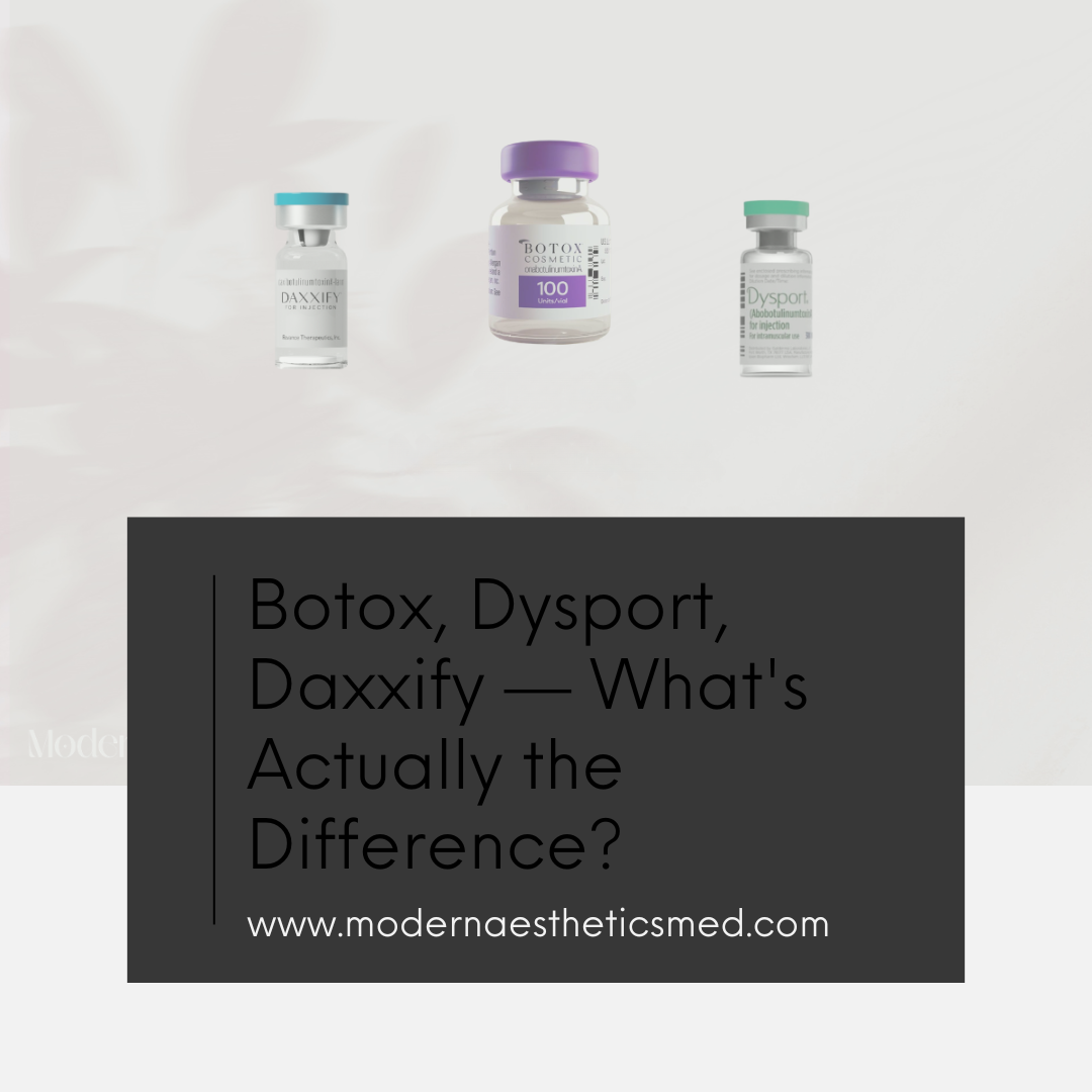 Botox vs Dysport vs Daxxify — What's Actually the Difference?